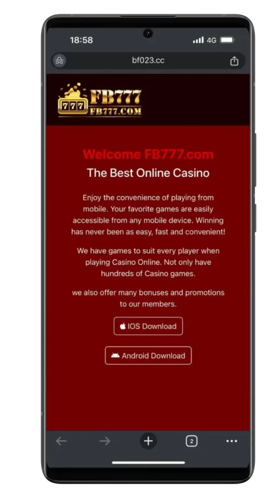 Download Fb777 App IOS and Android 2 Download Fb777 app