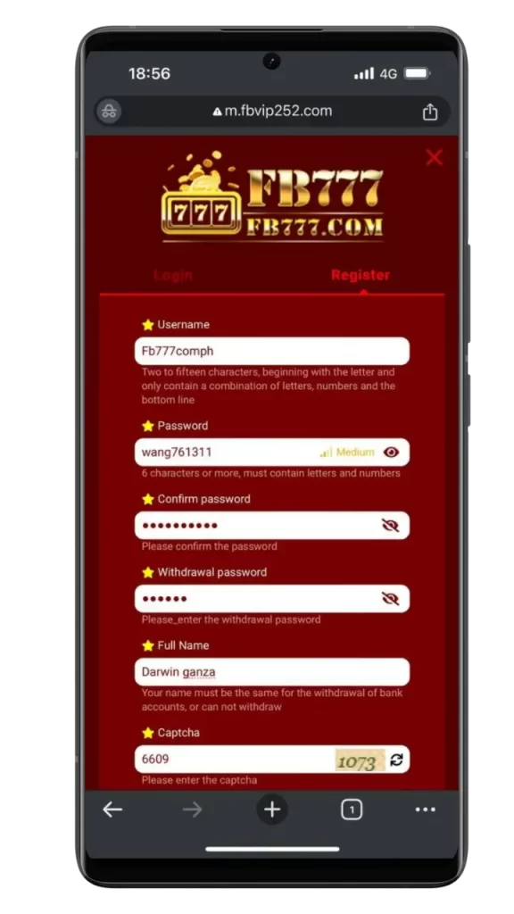 Fb777 Registration – Join the Fb777 Casino in the Philippines: Step 3 Fb777 register
